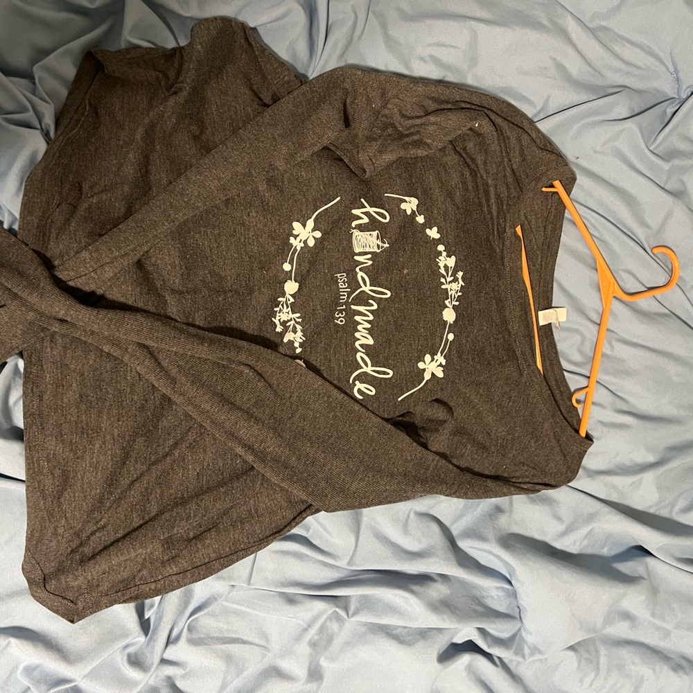 Abella Charcoal Graphic Long Sleeve Tee